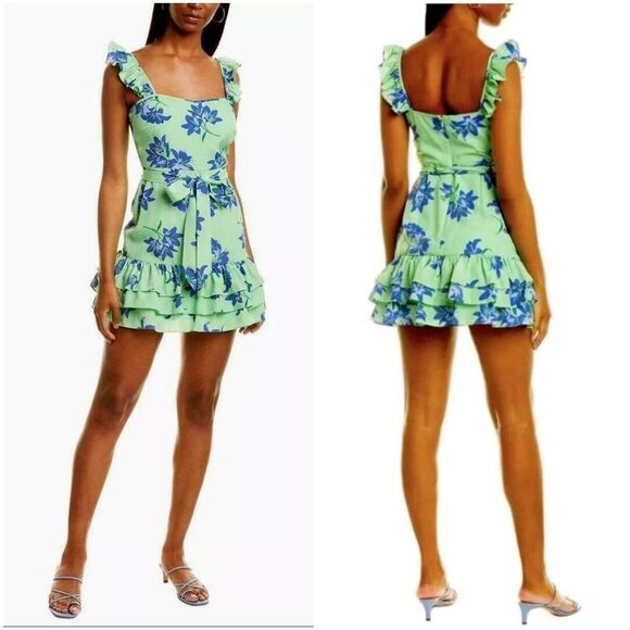 Bailey 44 Dresses & Skirts - Likely Revolve Charlotte Belted Floral Tiered Ruffle Hem Dress Sz 6